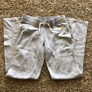 Grey Nike sweatpants